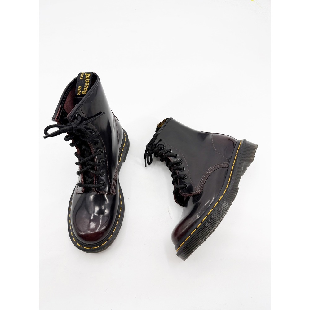 Dr. Martens 1460 Arcadia Burgundy 8 Eye Lace Up Boots Womens 5 EU 36